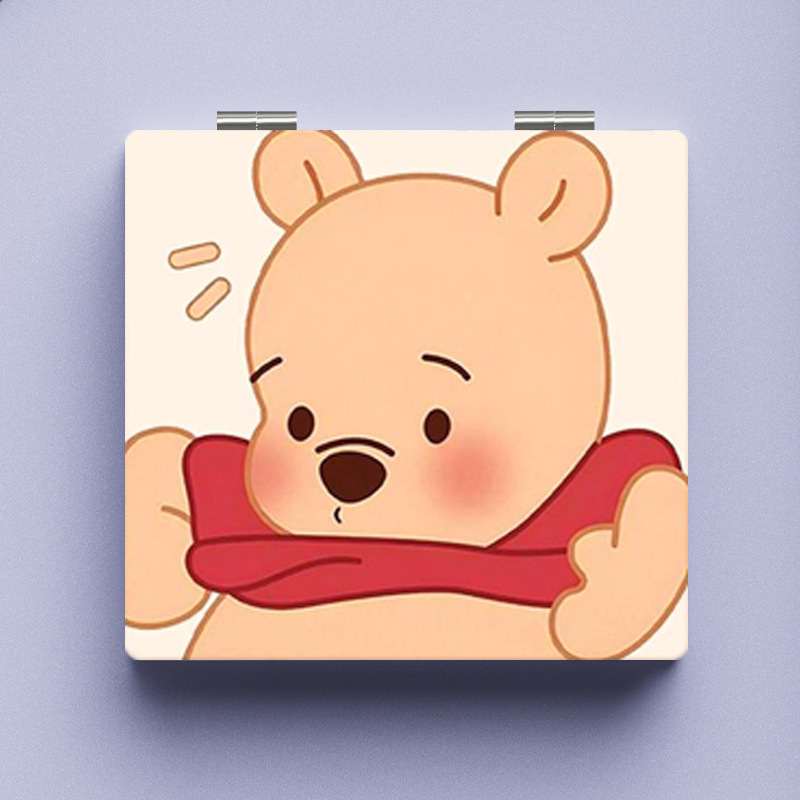 Lindo espejo pequeño Sanrio Kulomi espejo de maquillaje portátil de alto valor espejo de maquillaje portátil dormitorio de estudiantes espejo de maquillaje plegable