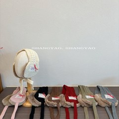 儿童耳罩系带护耳女童2025新款洋气宝宝秋冬保暖韩系耳暖加绒耳包