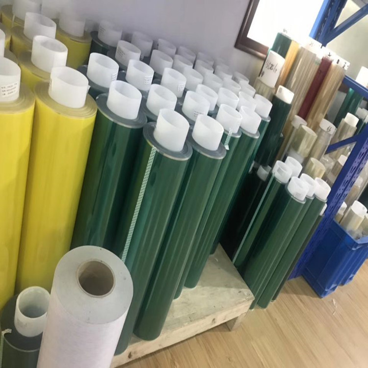 厂家销售绿膜高温胶带 PET绿色高温胶带 电镀硅胶工业胶带