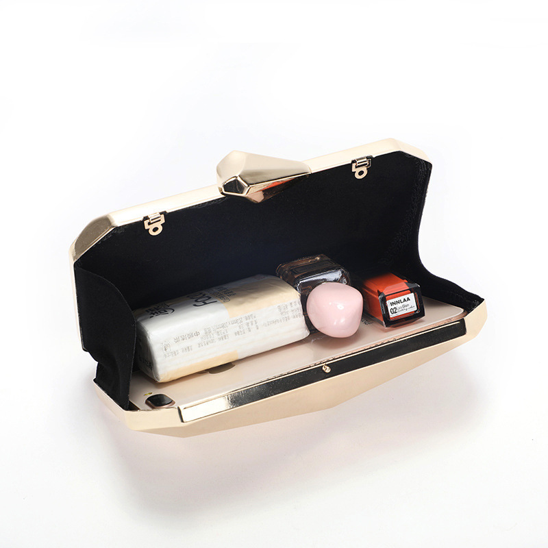 Nueva bolsa de cena de damas transfronterizas caja brillante bolsa de cena de fiesta bolsa acrílica de lujo ligera