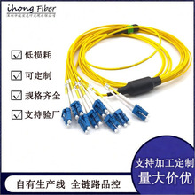 MPO-LC光纤跳线低损耗陶瓷插芯分支抗拉抗压光口交换机机房布线用