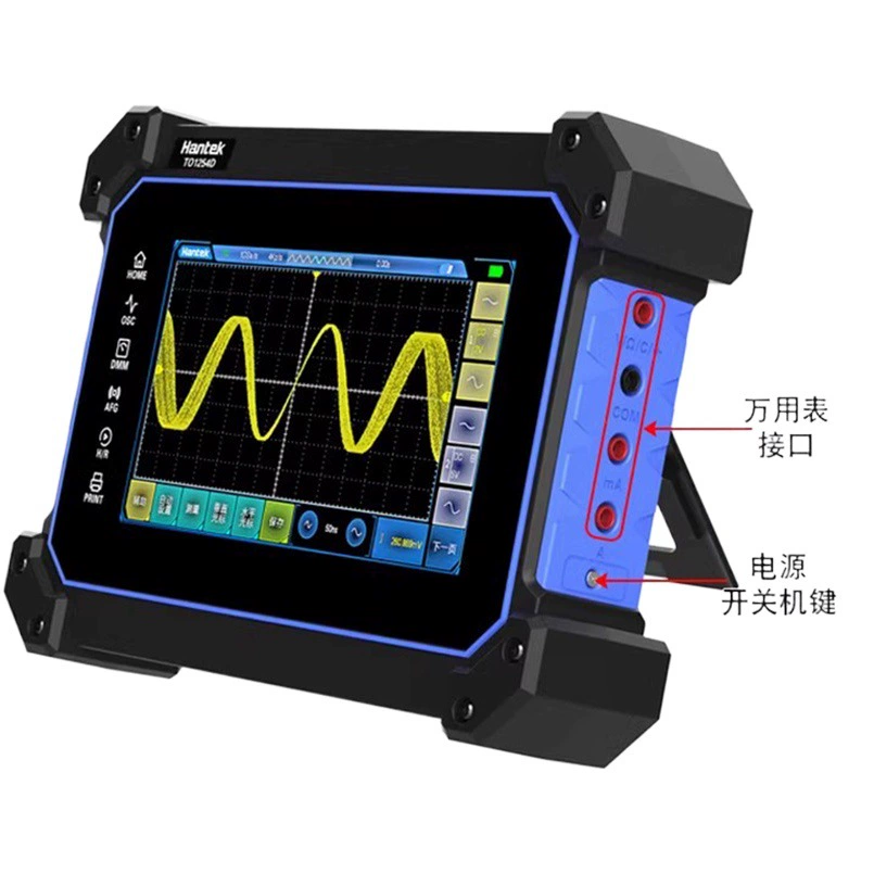 Цифровой планшетный осциллограф Hantek TO1112D/TO1154D/TO1254D, многофункциональный сенсорный