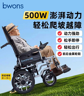 National Subsidy Beiweng Electric Wheelchair Intelligent Fully Automatic Folding Portable Scooter for the Elderly and Other Disabilities