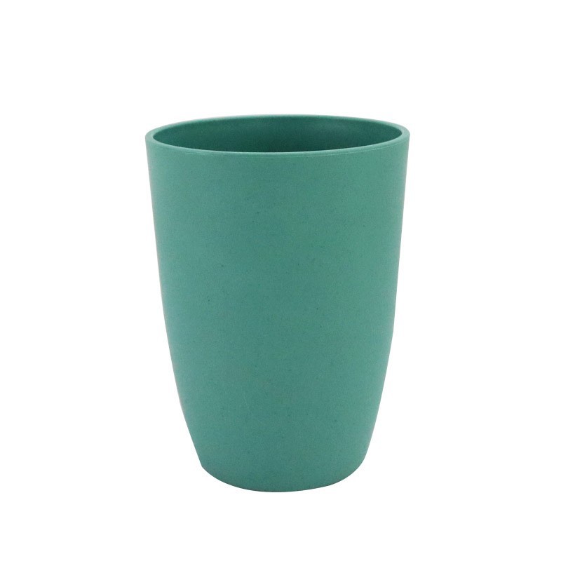 Amazon trigo paja taza de beber taza simple hogar enjuague bucal taza portátil de plástico taza cepillo de dientes taza logo