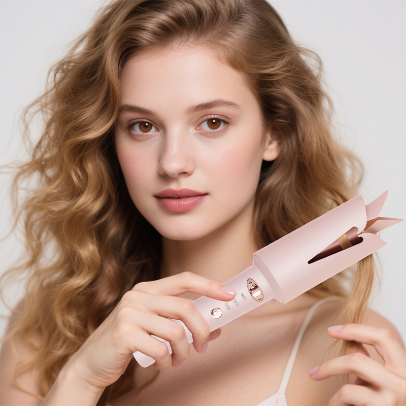 Hatteker 充電式自動回転ヘアアイロン 25 ミリメートルワイヤレス家庭用ビッグウェーブボリューム理髪ヘアアイロン|undefined
