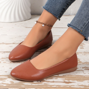 plus size Foreign Trade Cross-border Shoes Women's 2025 Spring New Shallow Mouth Lazy One-step Doug Shoes Casual Women's Shoes