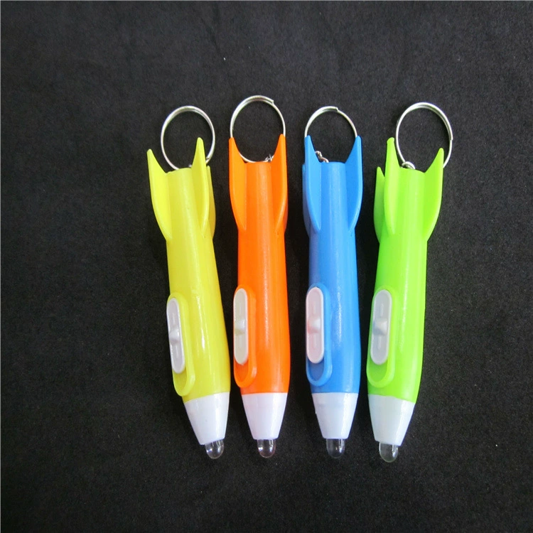 Брелок свет ракета свет привело оптом практичные подарки один юань магазин детские светящиеся игрушки