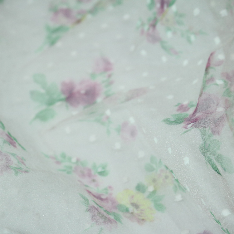 2024 nuevo tejido en stock ogan punto de vidrio impresión fantasía ropa infantil muñeca tela al por mayor