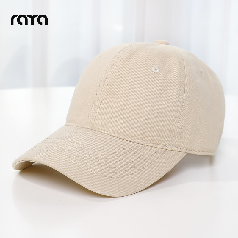 Gorra de Béisbol Estilo Coreano RAYA Primavera/Verano, Gorra de Visera Extra Profunda Unisex para Cabeza Grande, Otoño/Invierno