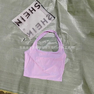 SHEIN sexy lady's tops overleft stock 外贸性感吊带上衣