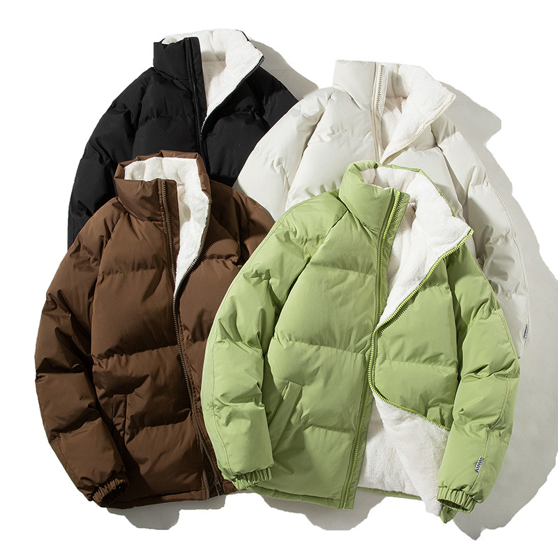 Abrigo acolchado de algodón para hombres 2023 nuevo Abrigo acolchado de algodón de invierno chaqueta acolchada de algodón de pan de estilo coreano abrigo de invierno ligero