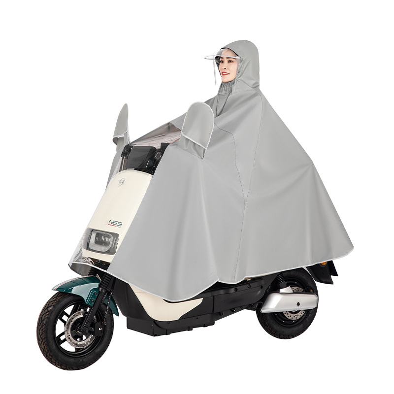 Impermeable para scooters eléctricos y motocicletas, individual o doble, unisex, impermeable extragrande para bicicletas eléctricas, poncho impermeable a prueba de tormentas para todo el cuerpo.