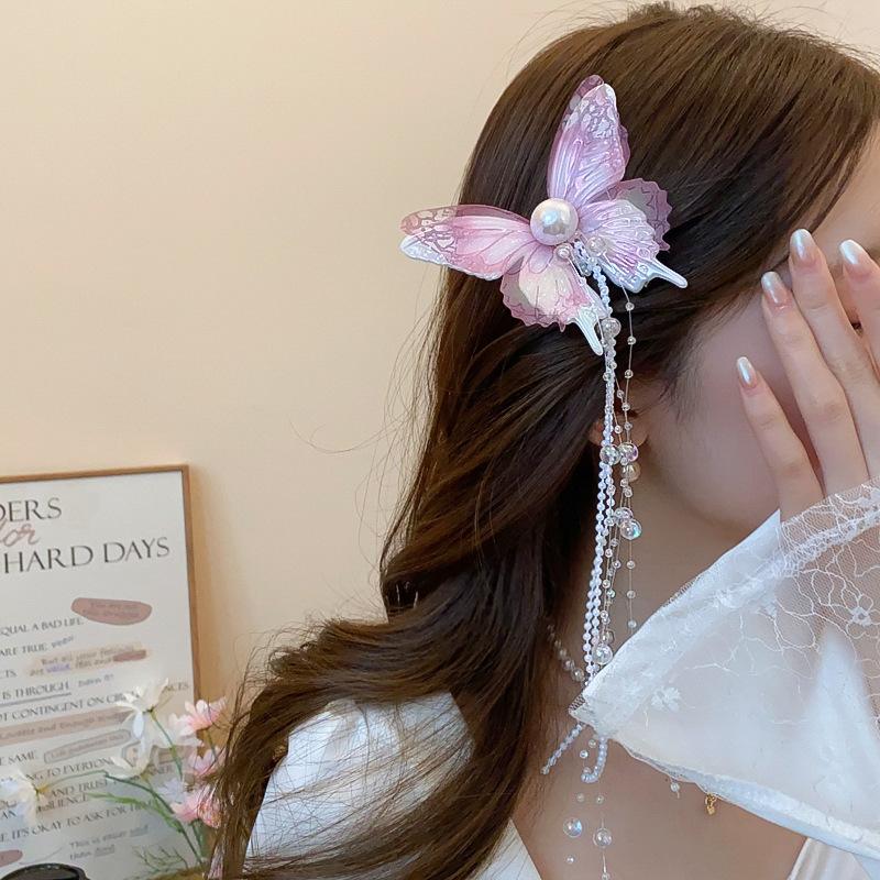 45#Duckbill clip-pink [single]