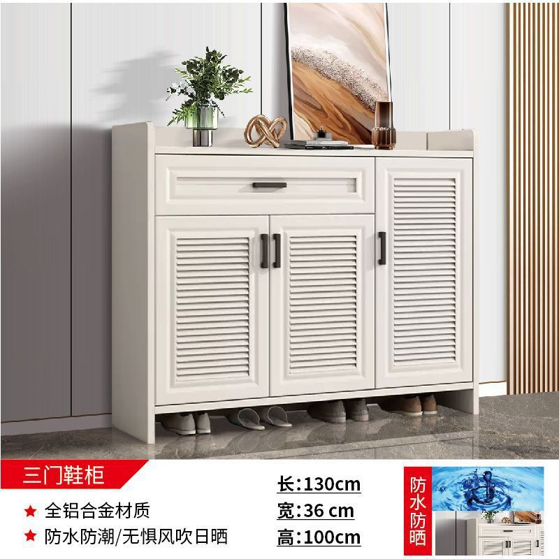 흰색 3단 신발장 (가로 130cm, 폭 36cm, 높이 100cm) (맞춤 제작 상품이므로, 주문 전 반드시 고객센터로 문의 바랍니다.)