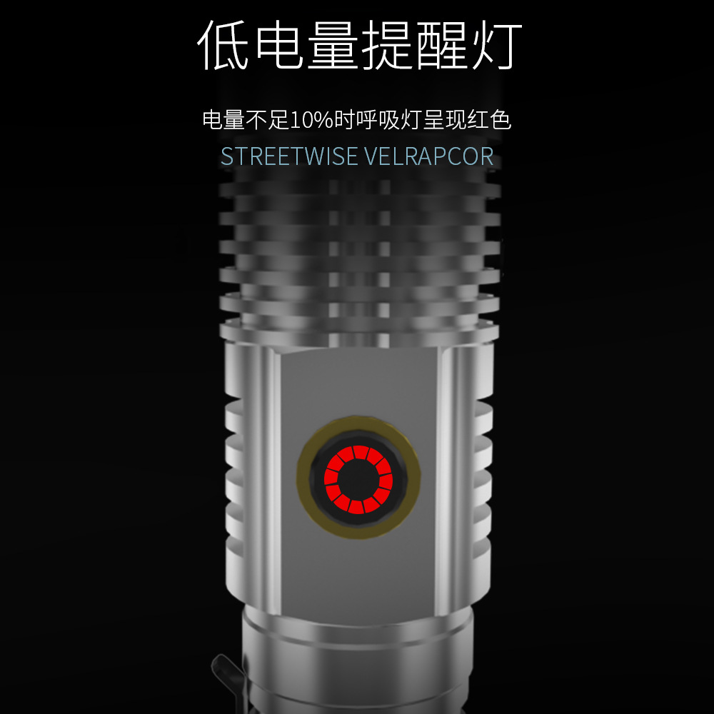 Nueva linterna transfronteriza iluminación impermeable al aire libre láser blanco súper largo alcance a prueba de explosiones linterna aleación de aluminio larga resistencia