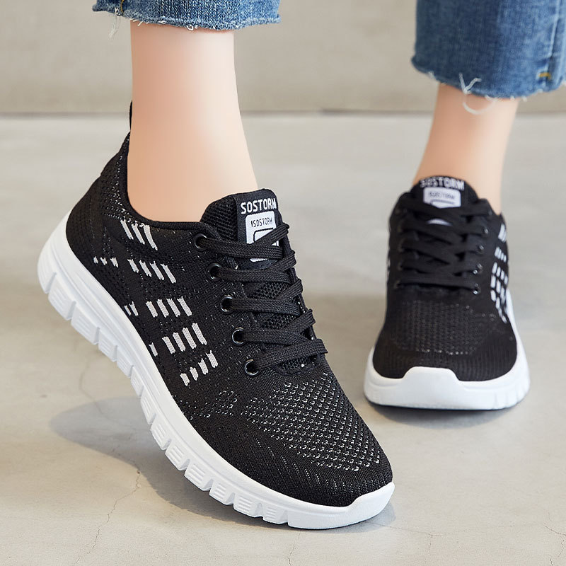 Zapatos de mujer 2024 primavera nuevos zapatos de mujer de comercio exterior transfronterizo Venta caliente zapatos casuales Zapatos Zapatillas de deporte de fondo suave mujeres