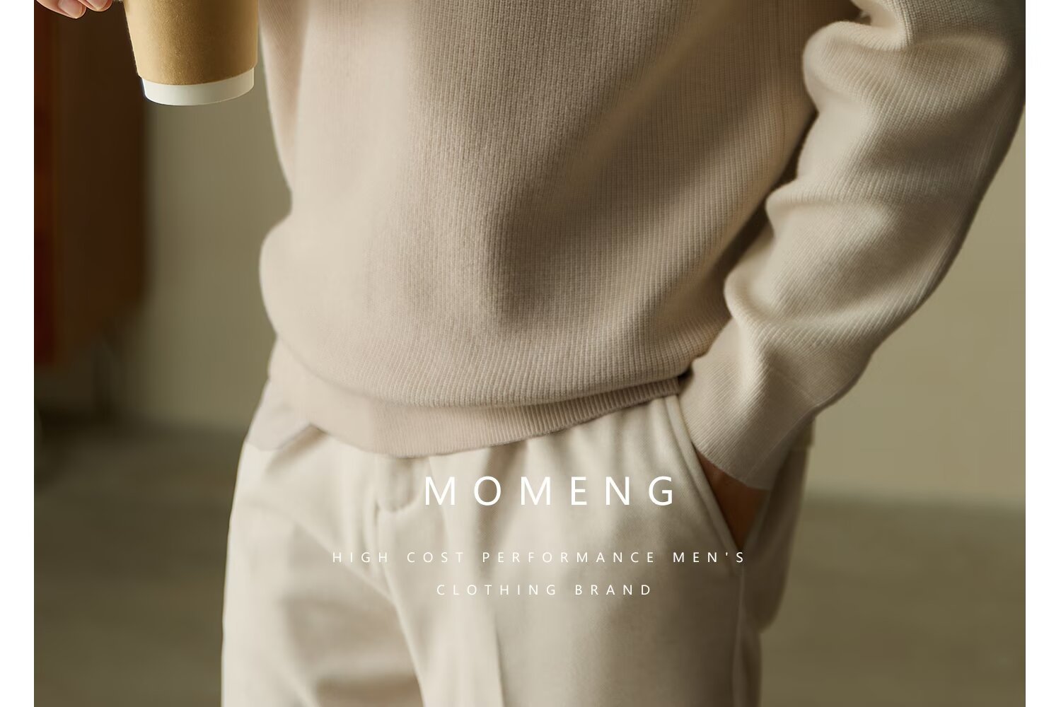 Maglione da uomo con collo a polo e mezza zip, vestibilità slim, maniche raglan, stile casual invernale, con bordi a contrasto_voghion.com