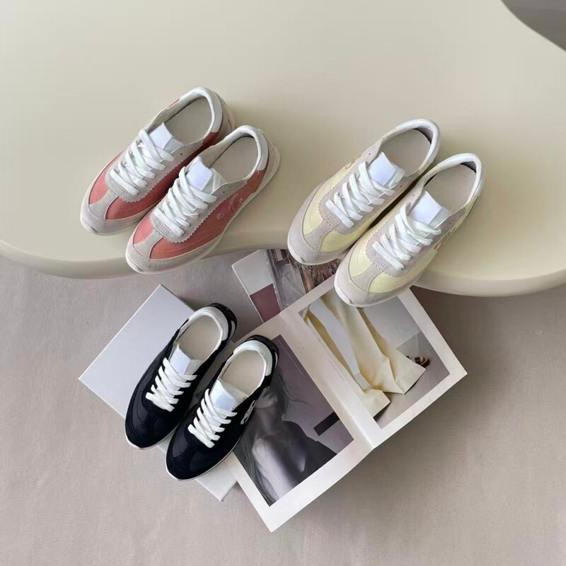 Saijia C Arc De Triomphe White Shoes Genuine Leather Sports Casual Shoes for Women 25 New Forrest Gump Shoes German Training Shoes Fashionable and Versatile