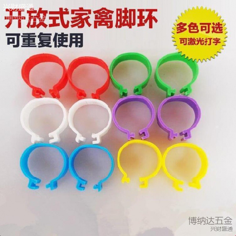 用品圆环扣环鸡脚标号记号标记鸡脚环鸡鸭鹅鸡腿配件腿环鸭脚环