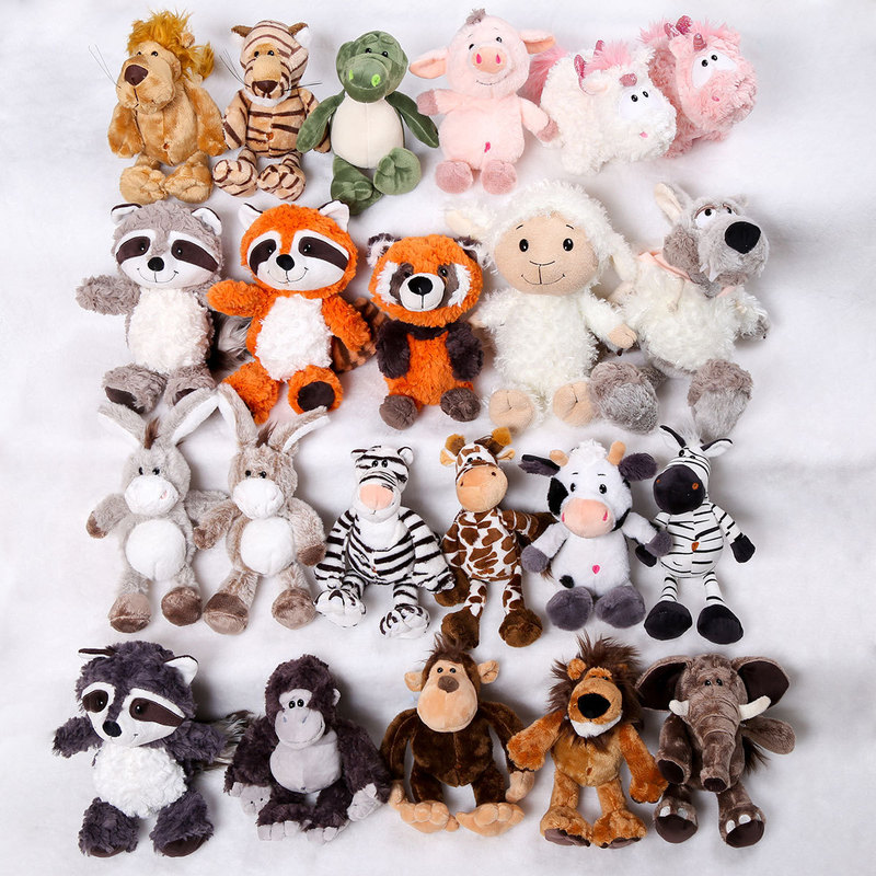 Cross-Border Popular Plush Toys Nici Liqi Wild Forest Animal Dolls Farm Friends Plush Toys Wholesale