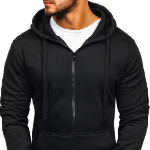 2021 cross-border foreign trade autumn men's European size cardigan solid color zipper cardigan hooded sweater coat 2021 cross-border foreign trade autumn men's European size cardigan solid color zipper cardigan hooded sweater coat