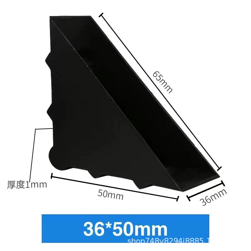 Embalaje de muebles triángulo anticolisión protección de esquina de plástico vidrio mármol protección de esquina de plástico fabricante