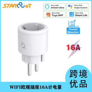 Tuya Smart Wifi Us Eu Plug Alexa Smart Socket Wifi Mobile Phone Timing Switch Socket