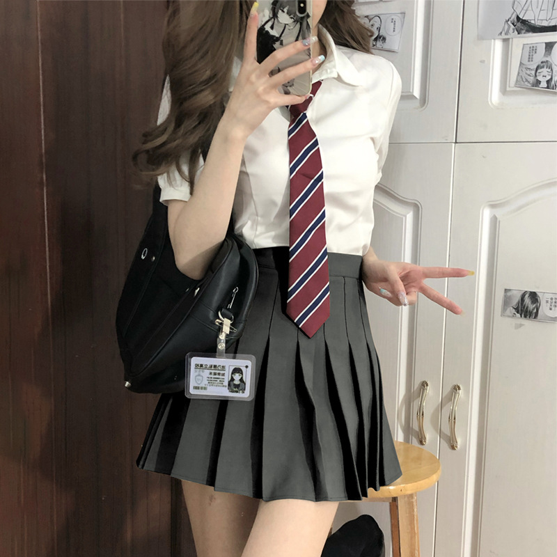 반팔 셔츠 넥타이 C310 다크 그레이