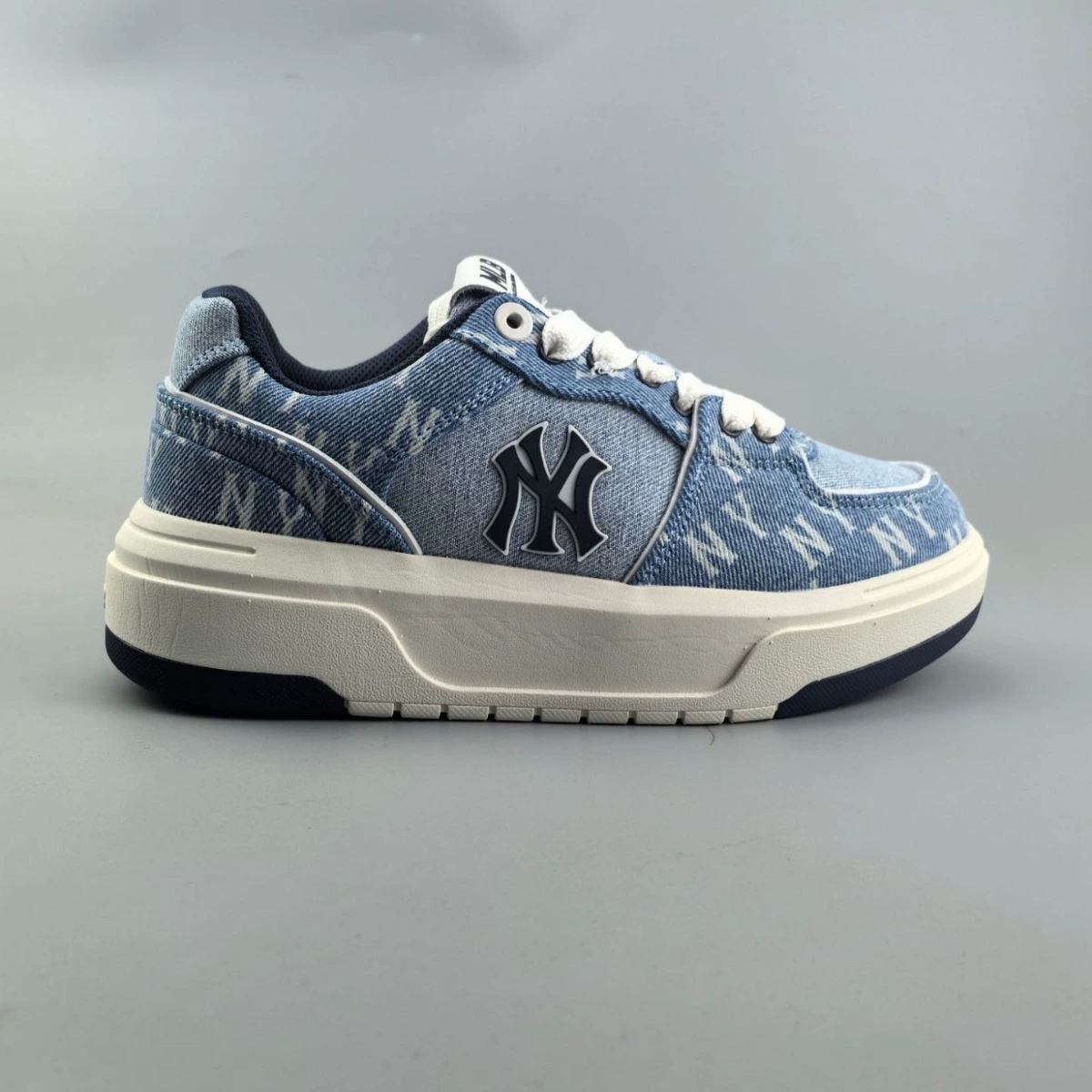 Потомковые MLB chunky liner basic NY ретро принт старшие туфли светлый тренд бренд старшего стиля
