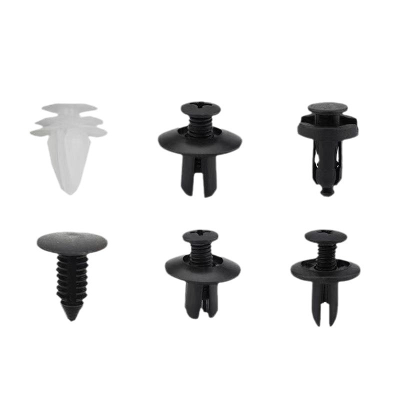 Juego de 100 Clips de Plástico para Fijación de Parachoques de Automóvil, Clips de Expansión Universales para Automóvil