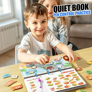Тихая книга с наклейками для рукоделия DIY