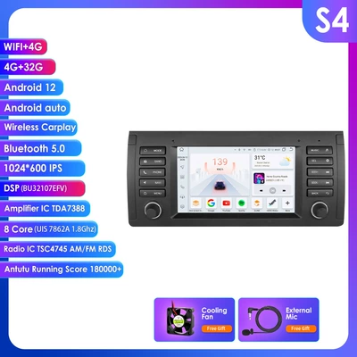 Cross-Border 7inch Suitable for Bmw DVD Navigation - 432g-wifi4g-lte-version-7862-carplay-octa-core-7inch-suitable-for-bmw-e39