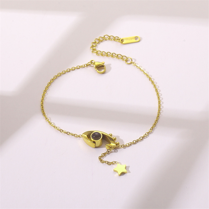 Corea del Sur Dongdaemun moda pulsera de acero de titanio nicho mujer diseño de acero inoxidable sensación de alta calidad joyas de pulsera transfronteriza universal