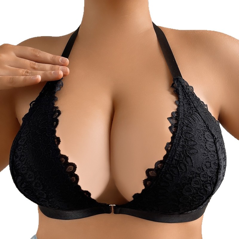 外国貿易人気の大きいサイズの女性用ブラジャー、レースのトッププッシュアップ、調節可能な細いストラップ、Y字型のヨーロッパとアメリカの大きいサイズの下着|undefined