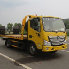 国六福田奥铃蓝牌清障车JDF5042TQZB5，交通事故一拖二平板救援车