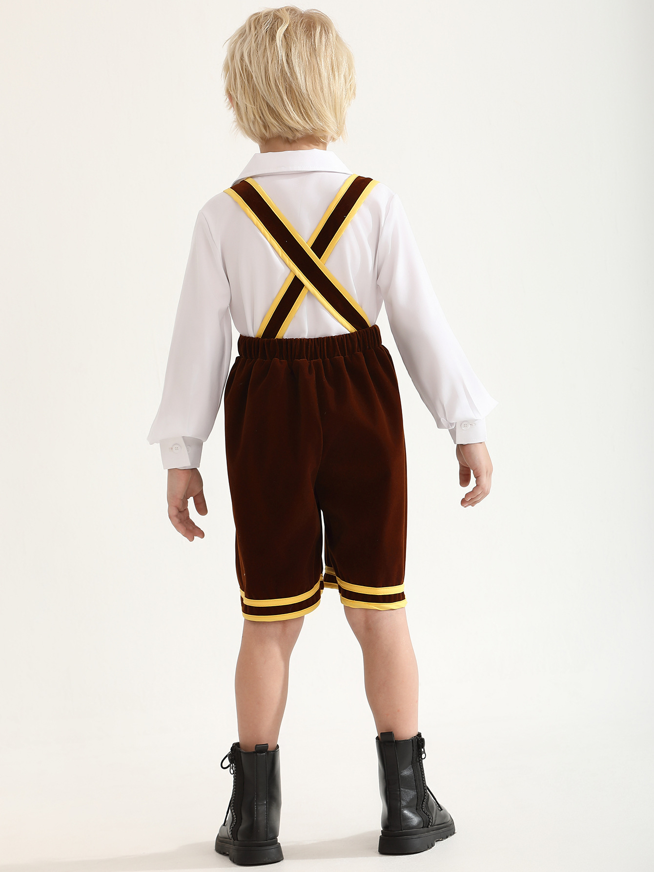 Trajes tradicionales alemanes transfronterizos de Oktoberfest Camisas de cinturón de cerveza para niños pantalones de celda de Halloween