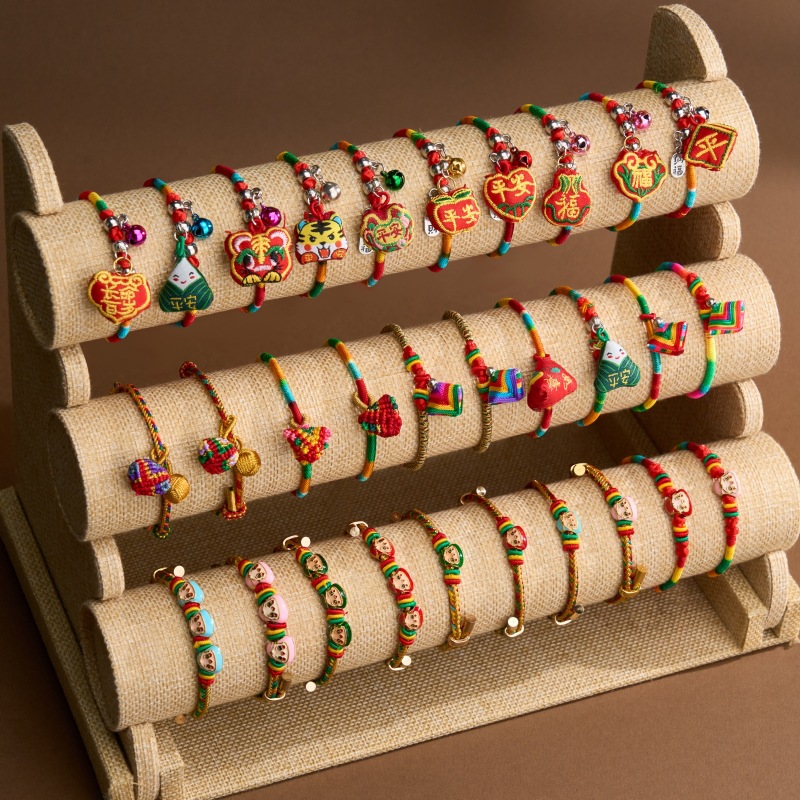 New Dragon Boat Festival colorful rope bracelet hand woven ethnic style five color line magic color men and women lovers hand rope wholesale