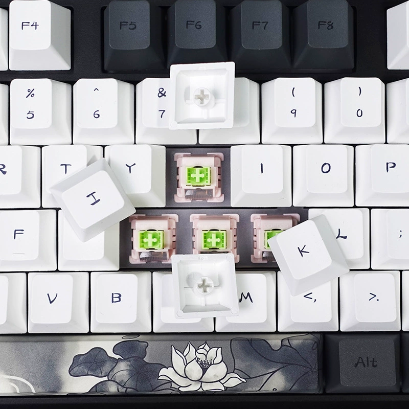 Keycap Lotus ink китайский стиль оригинальная высота PBT утолщённая сабля кастомизированная механическая клавиатура