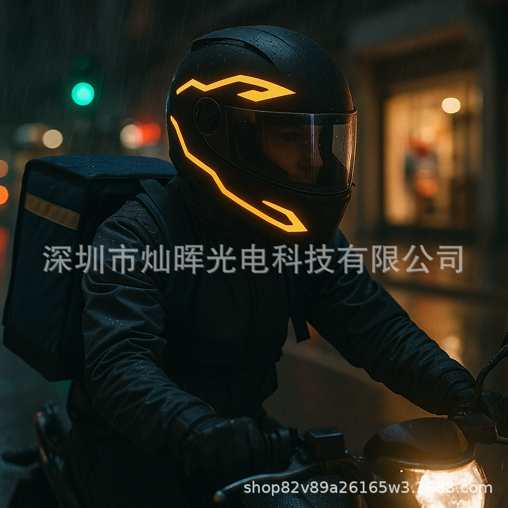 Светящаяся световая полоса для шлема от одного до четырех EL, холодный свет, световая полоса для шлема, предупредительная лампа безопасности для езды на велосипеде, светящаяся световая полоса для шлема