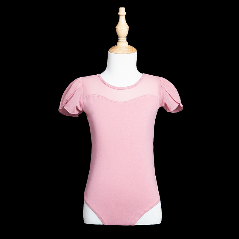 Danza china, danza corporal, práctica, falda de ballet de una pieza para niñas, escuela de arte, ropa de baile, niños, mujeres, verano, manga corta