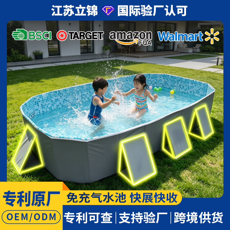 Swimming Pool for Home Use, Children's Inflatable-Free Foldable Pool, Custom-Made Baby Swimming Bucket, Outdoor Large Frame Pool Swimming Pool for Home Use, Children's Inflatable-Free Foldable Pool, Custom-Made Baby Swimming Bucket, Outdoor Large Frame Pool