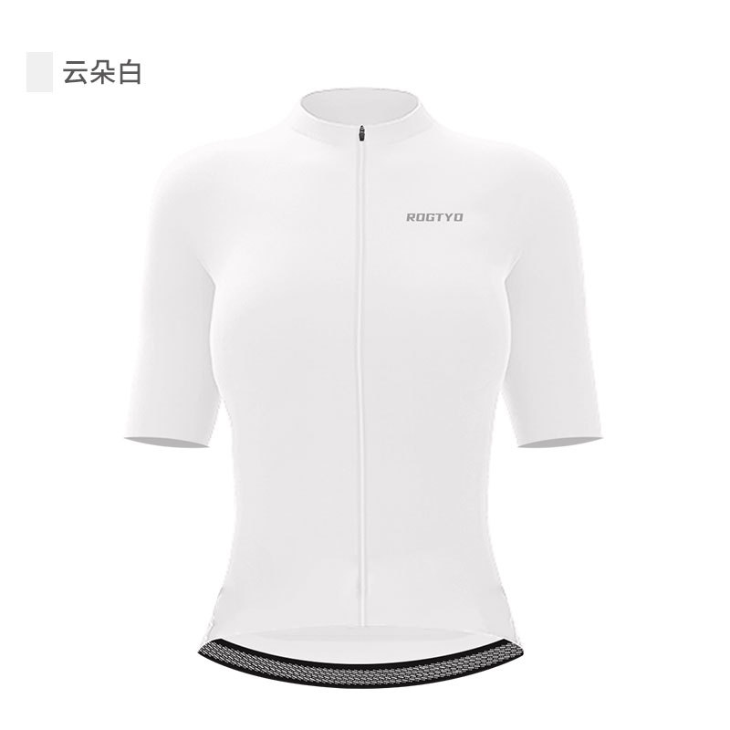 Ropa de bicicleta de montaña primavera y verano mujer delgada carretera de mangas cortas bicicleta rápida secado sudor camisa de bicicleta profesional