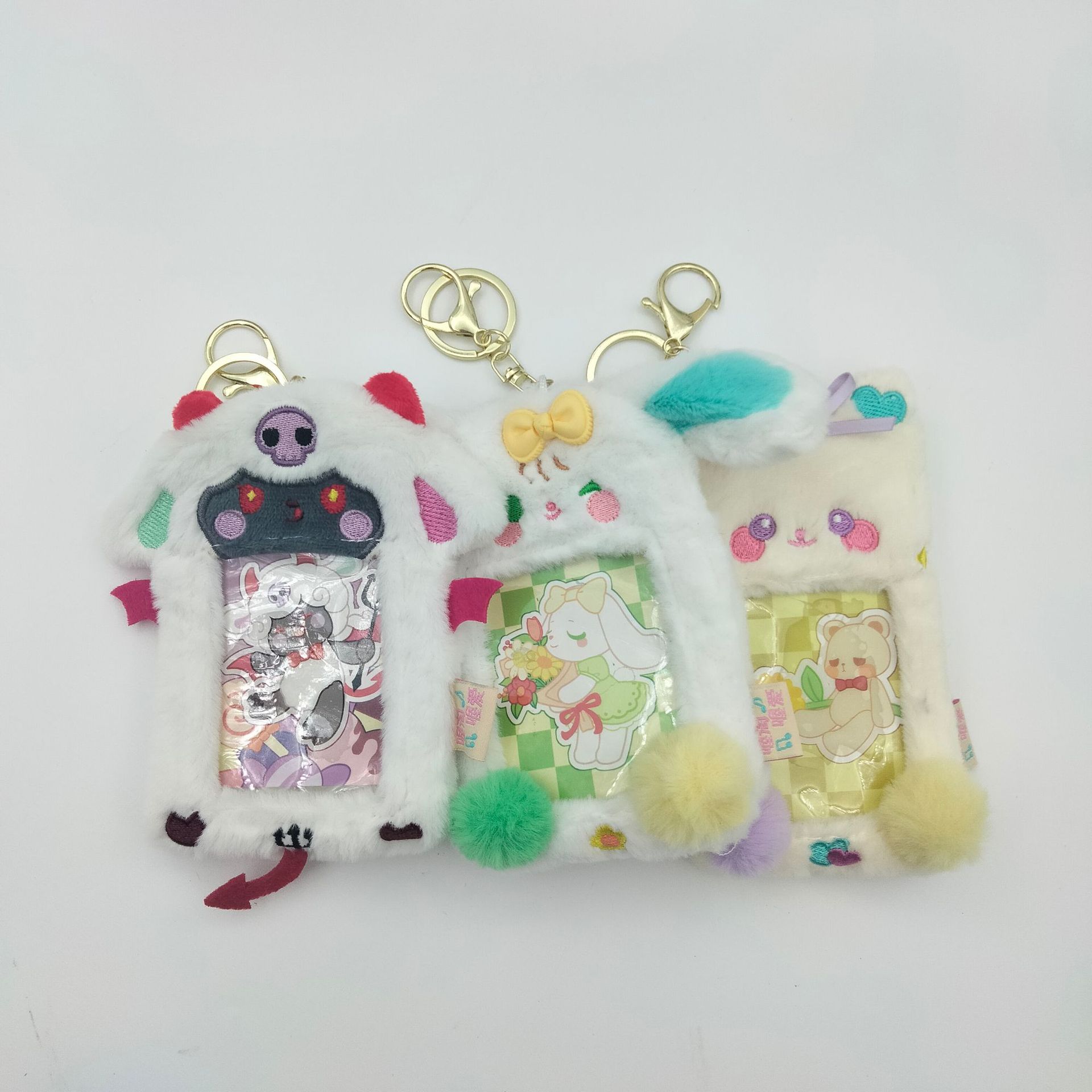 33g Weight Open Closure Type Card Holder Bags Type Daily Occasion PP cotton, Plush Material Animal, Cartoon Pattern All Seasons Season Kid'S, Unisex Gender Cute, Sweet Style Kid'S Unisex Animal Cartoon PP Cotton Plush Open Card Holders 2