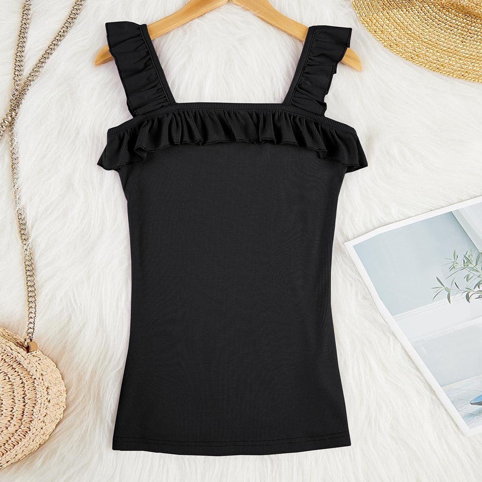 INS Stil 2023 Sommer Neue Nachtclub Mode Sexy Strap Open Back aushöhlen Slim Fit Offenen Nabel Tank Top_voghion.com
