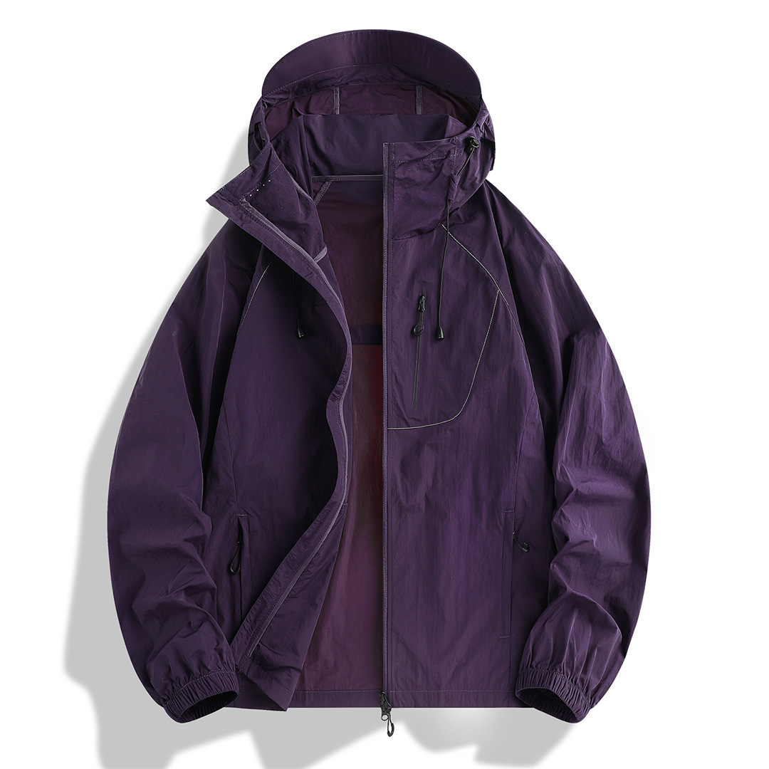 Ropa de protección solar ligera de verano americano, cintura elástica para mujer, diseño de cordón lateral, chaqueta suelta de manga larga, nuevo producto