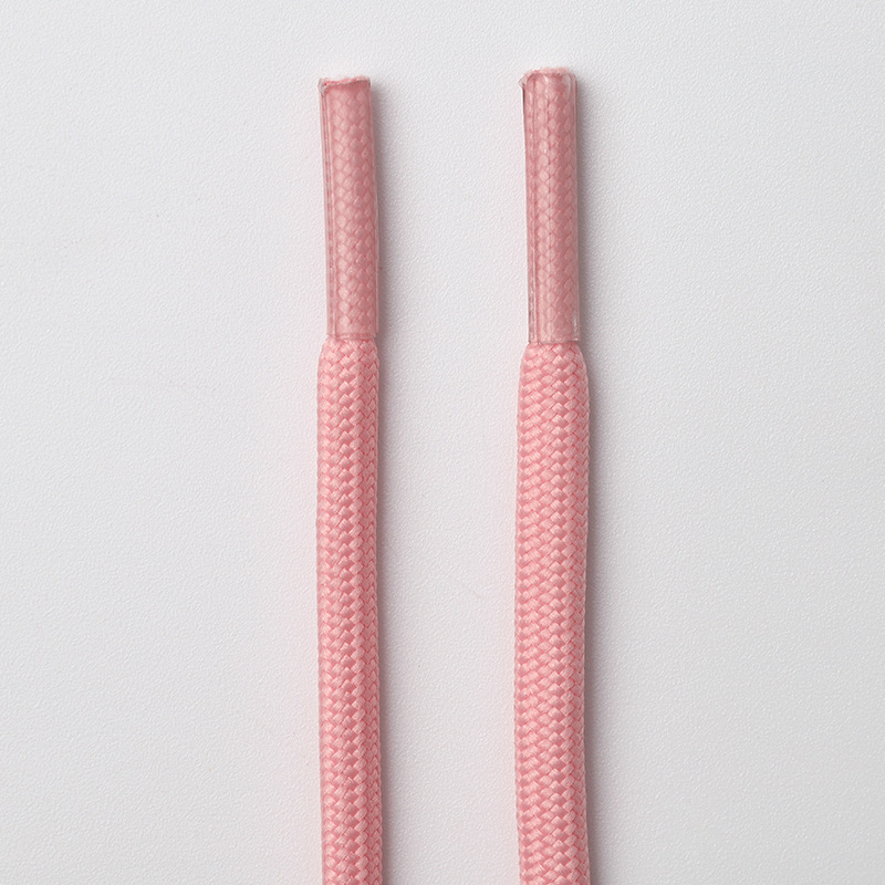Light pink round shoelaces