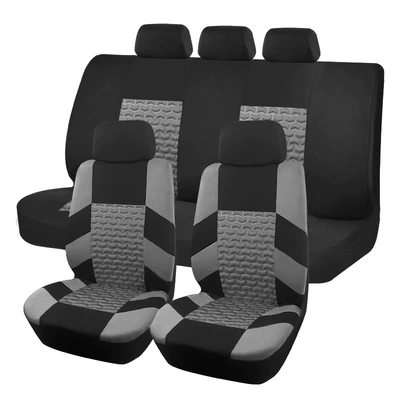 Universal seat cover hot new tire pattern - grey-2-front-seat-4-piece-set