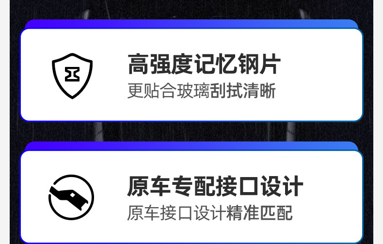 Suitable for Roewe E-Rx5 Wiper Blades, Erx5 Compatible Rubber Strips, Rx5 New Energy Vehicle-Specific Wiper Blades