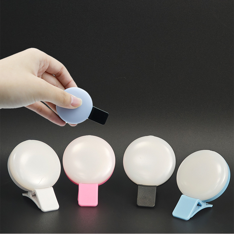 Mini Q dolgu ışığı selfie cep telefonu dolgu ışığı LOGO LED flaşlı canlı yayın güzellik dolgu ışığı ile tasarlanabilir