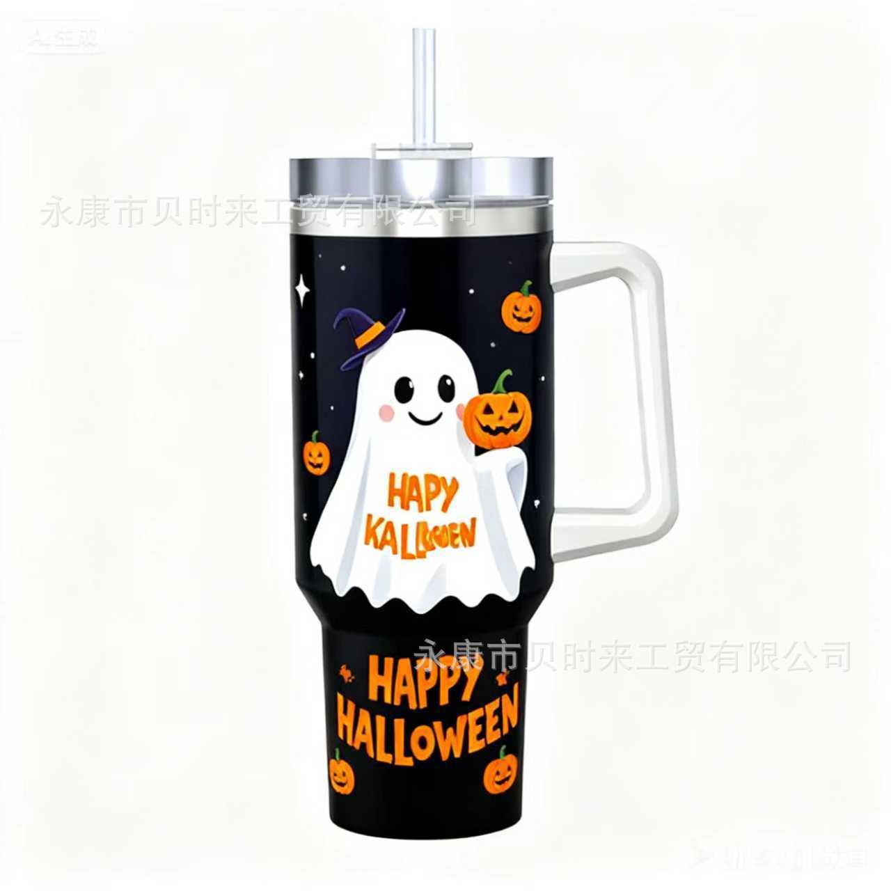 Transfronterizo Amazon 40oz Sanrio dibujos animados KT gato serie termo taza de hielo taza de café portátil con mango